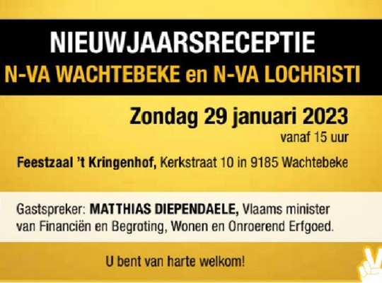 Welkom op onze NIEUWJAARSRECEPTIE